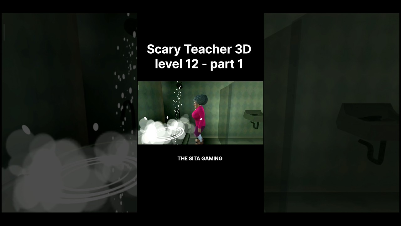 😱 Scary Teacher 3D Gameplay New Update - level 12 - a sticky mess : part 1