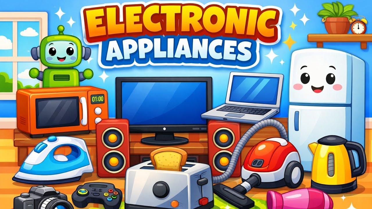 Learn Electrical Appliances at Home| Kids Educational Video | Fun Learning