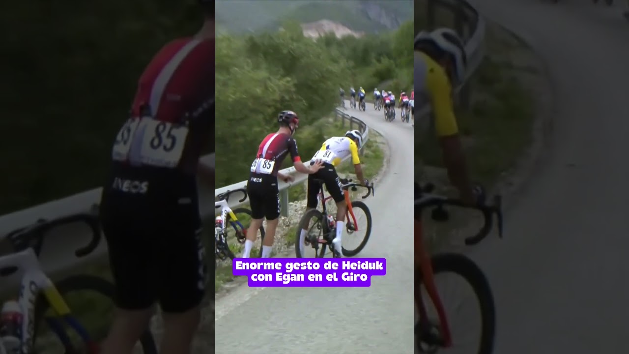 Grandes gregarios tiene Egan Bernal 🇨🇴 en el Giro 🇮🇹 👏👏 muy bien Heiduk 🇩🇪