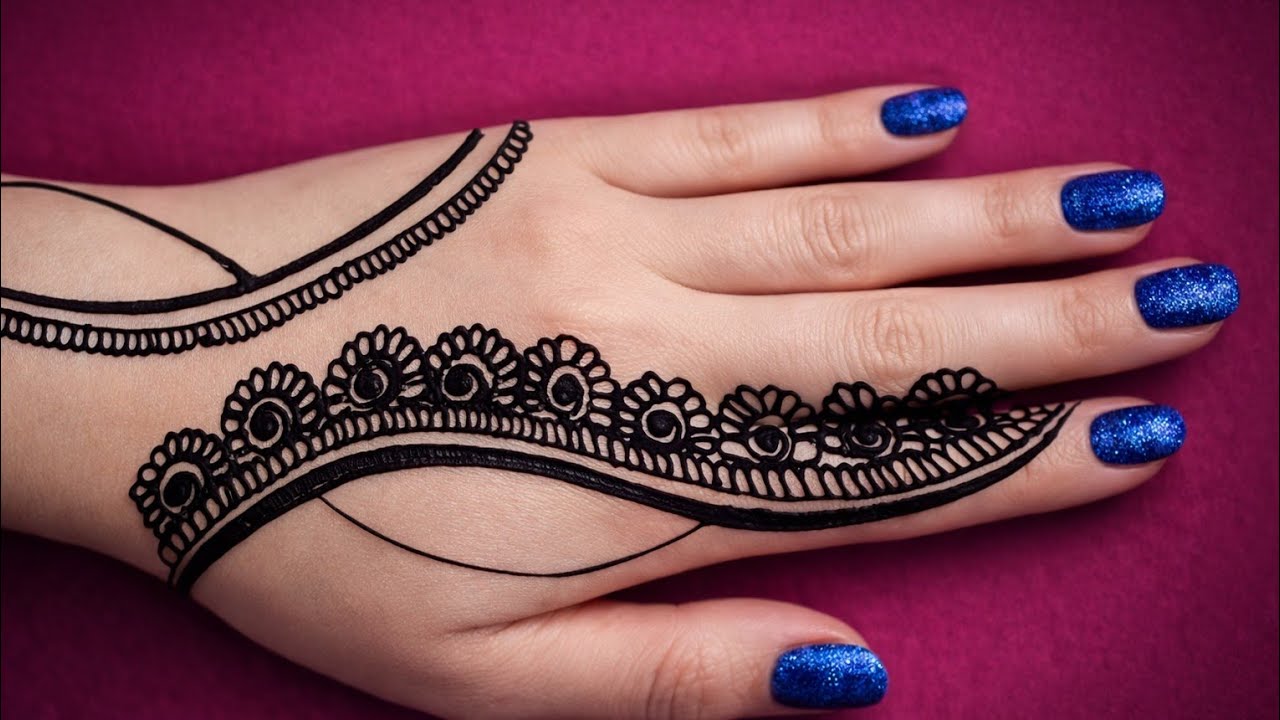 Latest Very Beautiful Stylish Pretty Elegant Back Hand Mehndi Design|Henna Design 