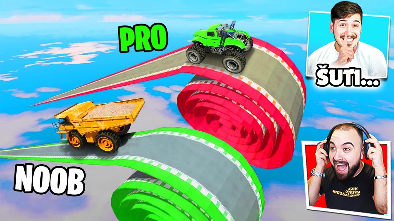 PRVI KO DOĐE DO KRAJA NA OVOJ LUDOJ MEGA RAMPI POBJEĐUJE! 🚗💥