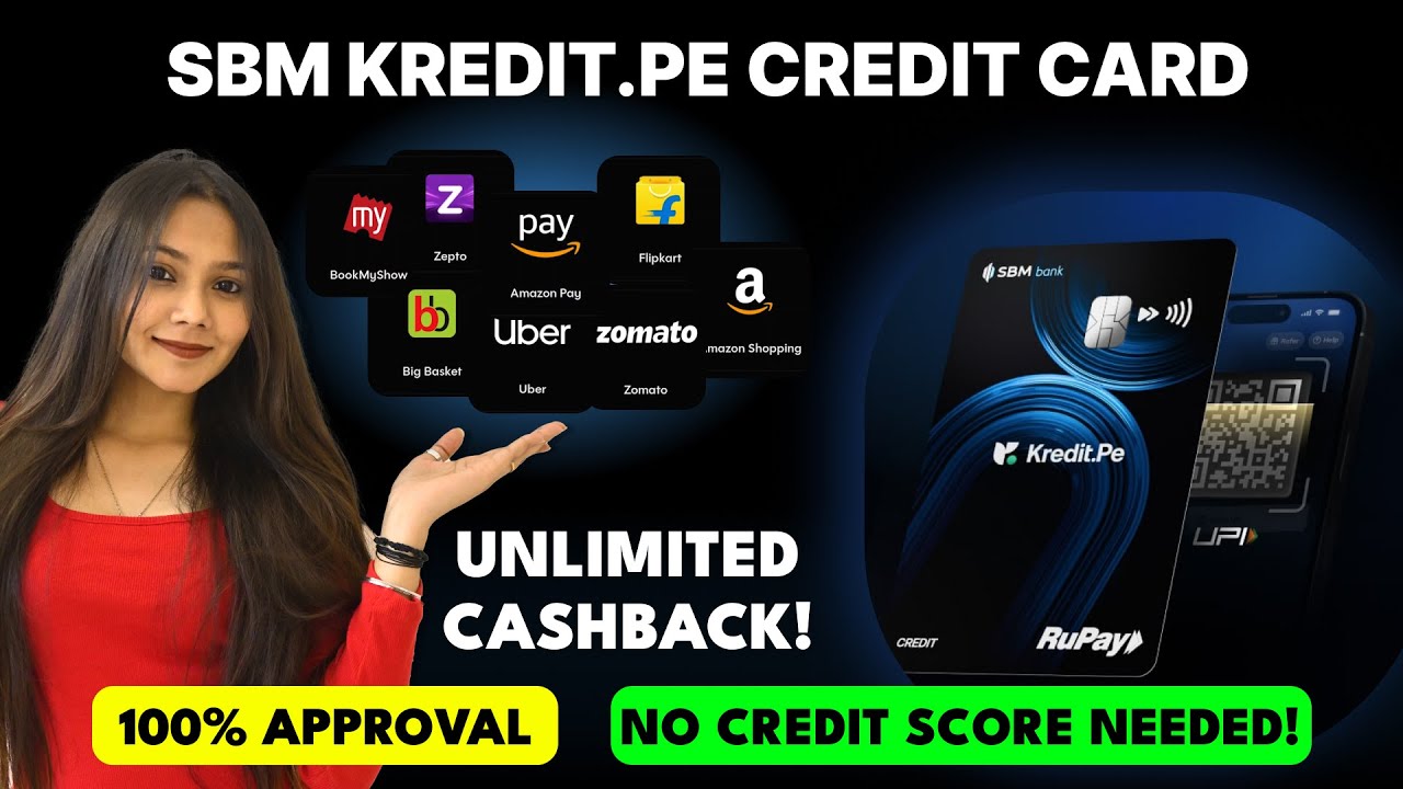 SBM Kredit.Pe UPI Credit Card Detailed Review 2025 | 2% UPI CASHBACK | No Credit Score Needed #fyp