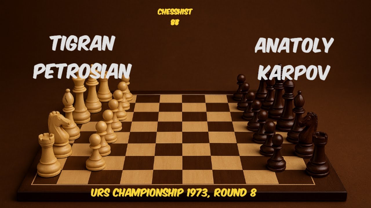 Anatoly Karpov vs Tigran Petrosian (URS Championship 1973, Round 8) #chess