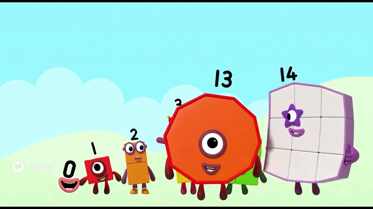 Numberblocks 0–4 Meet Tredecigon & Quattuordecigon!