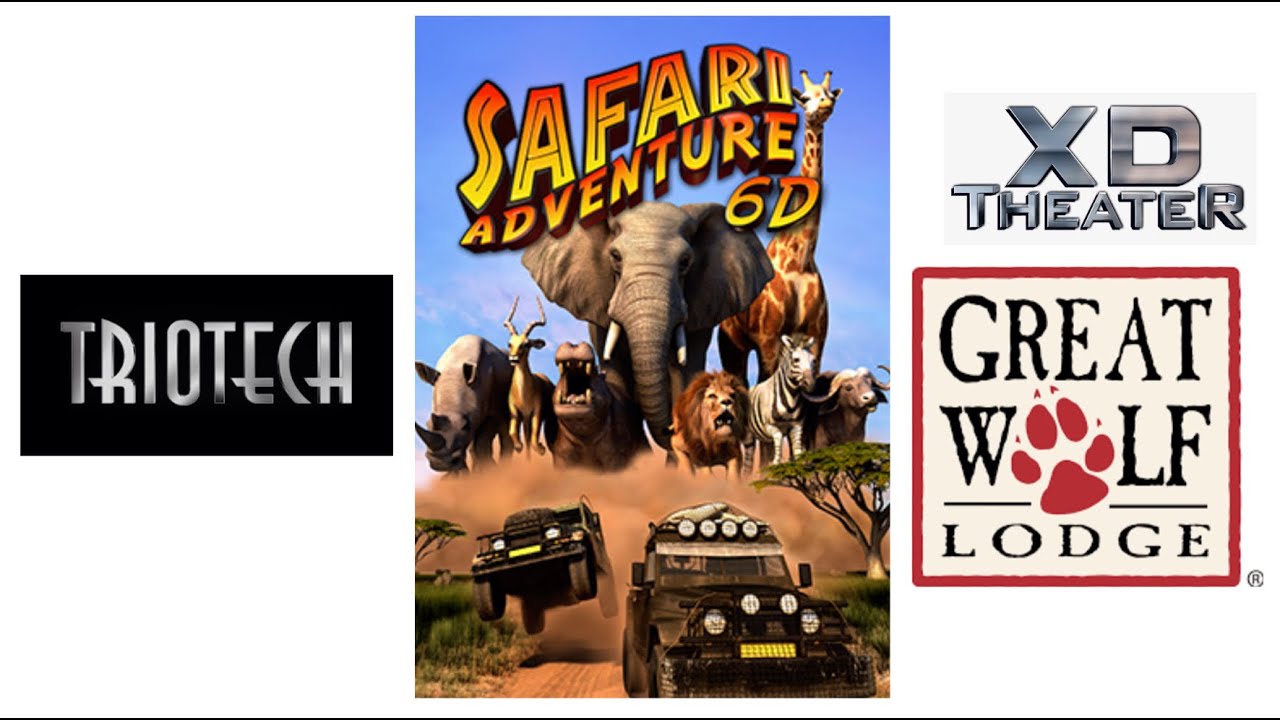 Safari Adventure 6D - XD Theater - Triotech - Great Wolf Lodge Concord NC 🦏🦁🦓