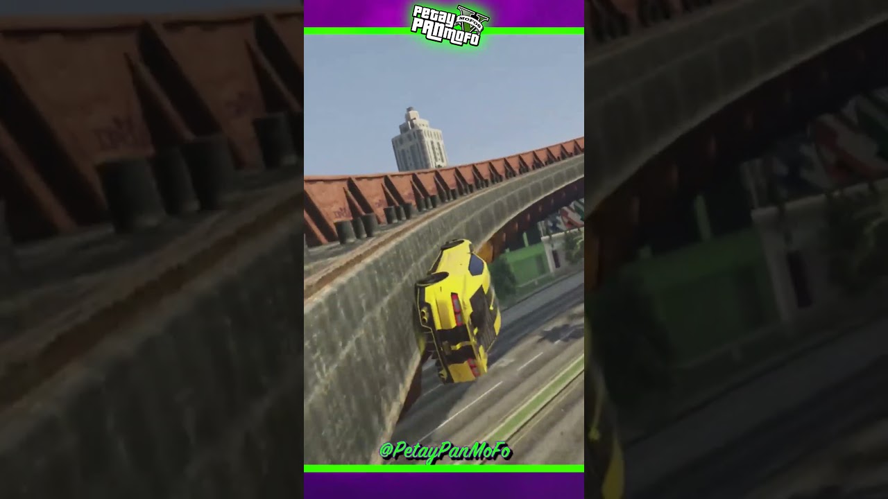 Old Skool Pro Wallride Thru Buildings (GTA Online Custom Stunt Race - PS n PC Links) 🎮