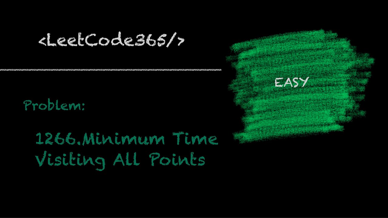 Minimum Time Visiting All Points | LeetCode 1266 - Python Solution