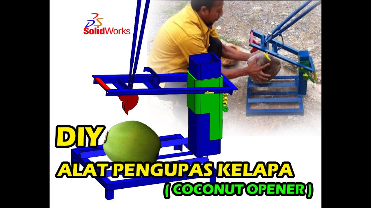 DIY Alat Pengupas Kelapa & Durian (Download link in description)