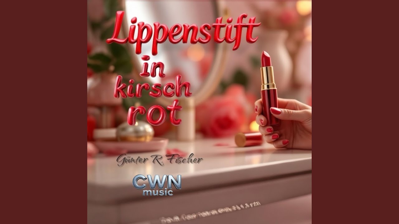 Lippenstift in kirschrot