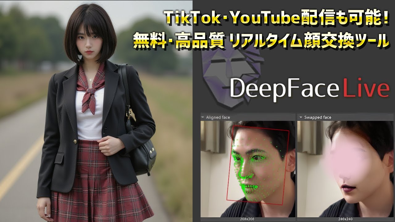 【悪用厳禁】リアルタイムでディープフェイク（顔交換）をする方法。配信や動画制作で使えるDeepFaceLiveの使い方