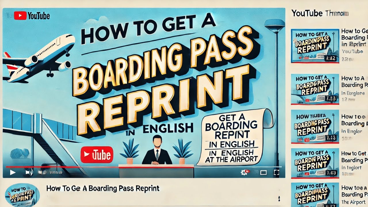 49.⏰How to Get a Boarding Pass Reprint in English at the Airport