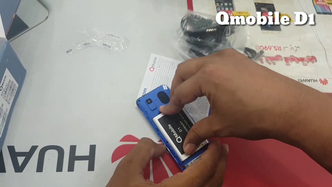 Qmobile D1 unboxing