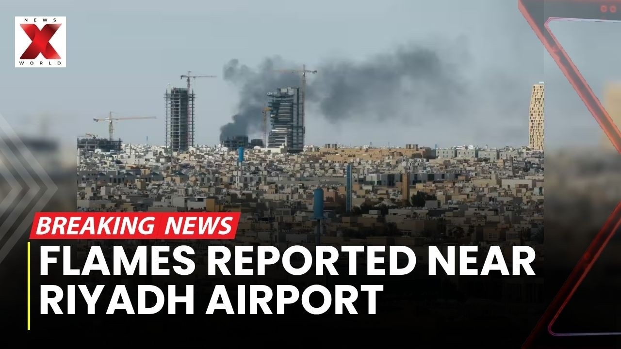 Riyadh Airport Fire: Huge Black Smoke Plume Sparks Fresh Alarm | NewsX World