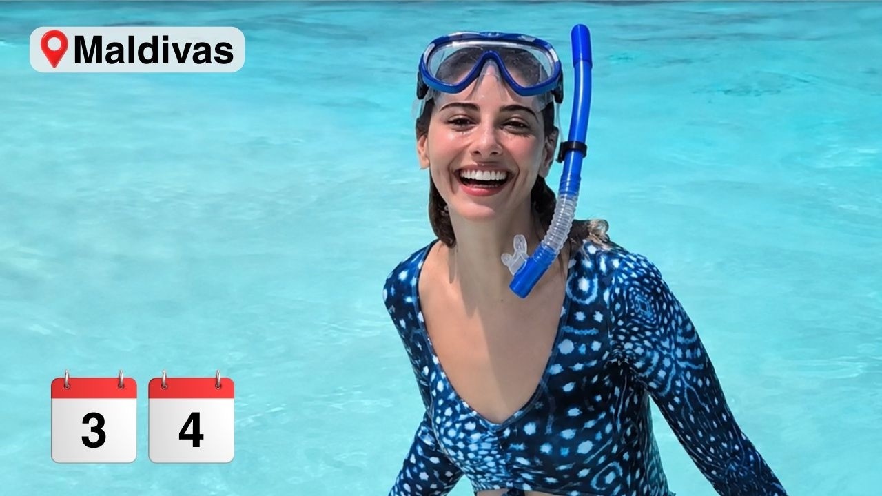 NAD&Eacute; CON TORTUGAS ENORMES en MALDIVAS 🐢🤿 | Snorkel y buceo D&iacute;a 3 y 4