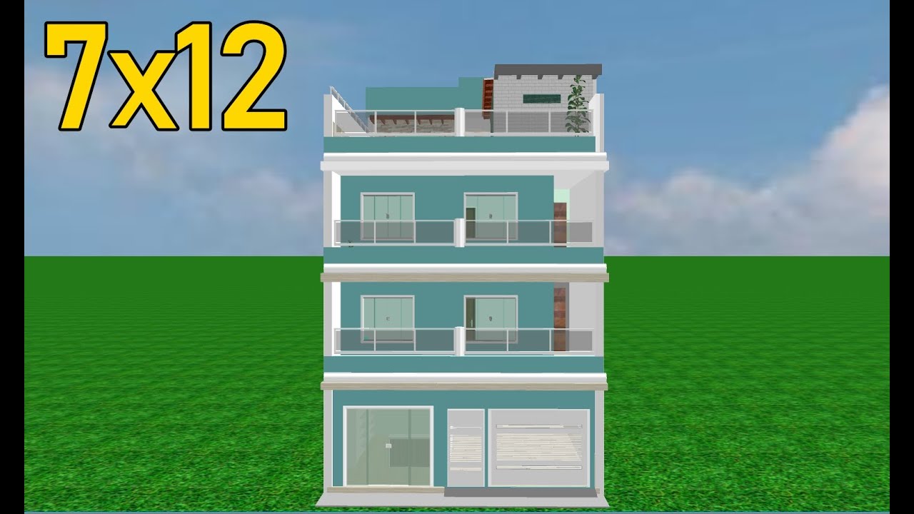 SOBRADO 7 X 12 COM PISCINA NO TERRAÇO