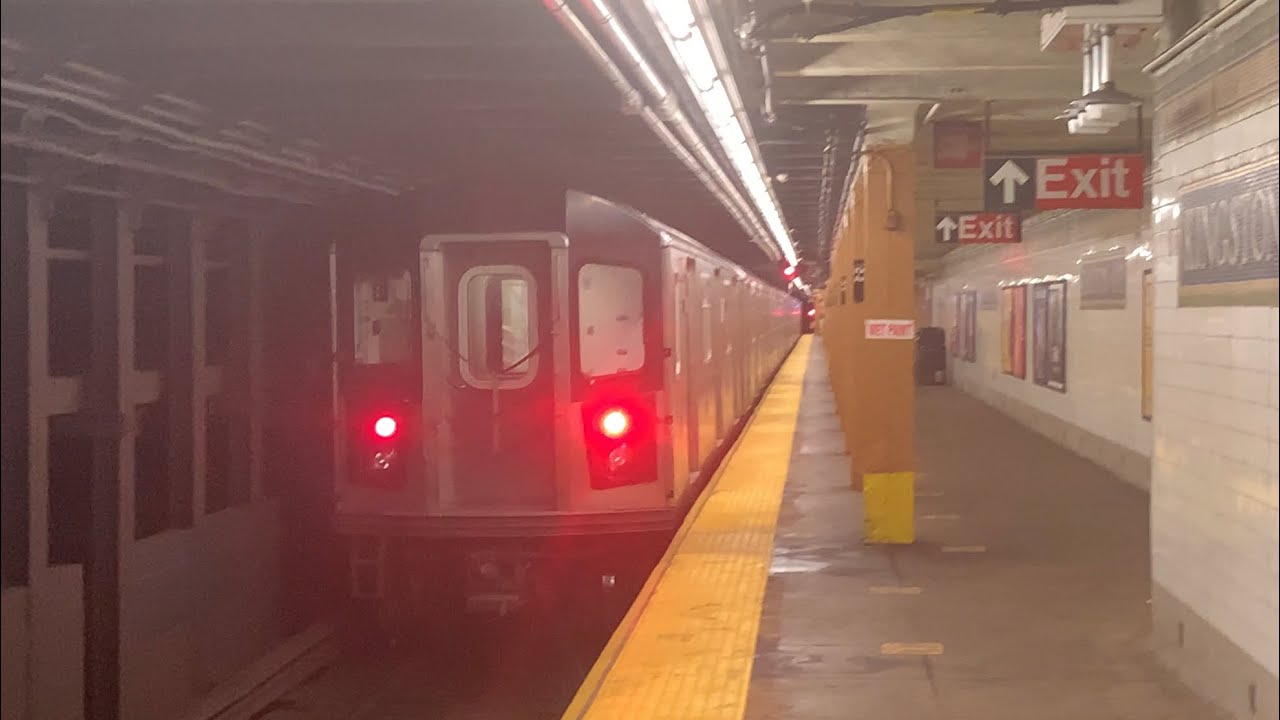IRT Eastern Pkwy Line: (3) Lcl & (4) Exp Action w/ NIS R142 At Kingston Avenue
