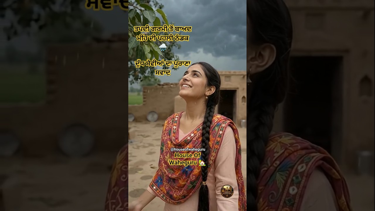 1990s When Old Punjab Waited for the First Rain 🌧️❤️ | Desi Ghee Seviyan & Village Life