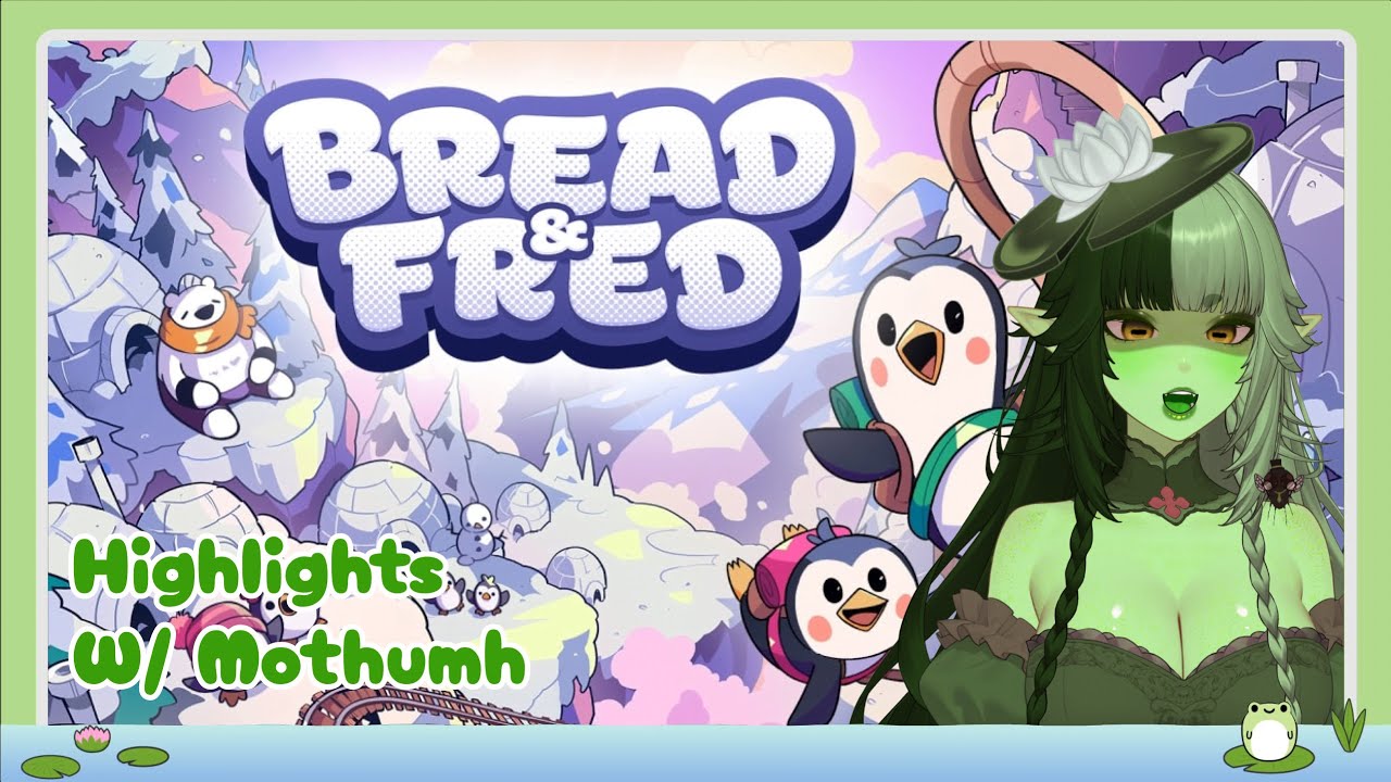 A frog and a moth fail to climb a mountain | Bread & Fred stream highlights with mothumh
