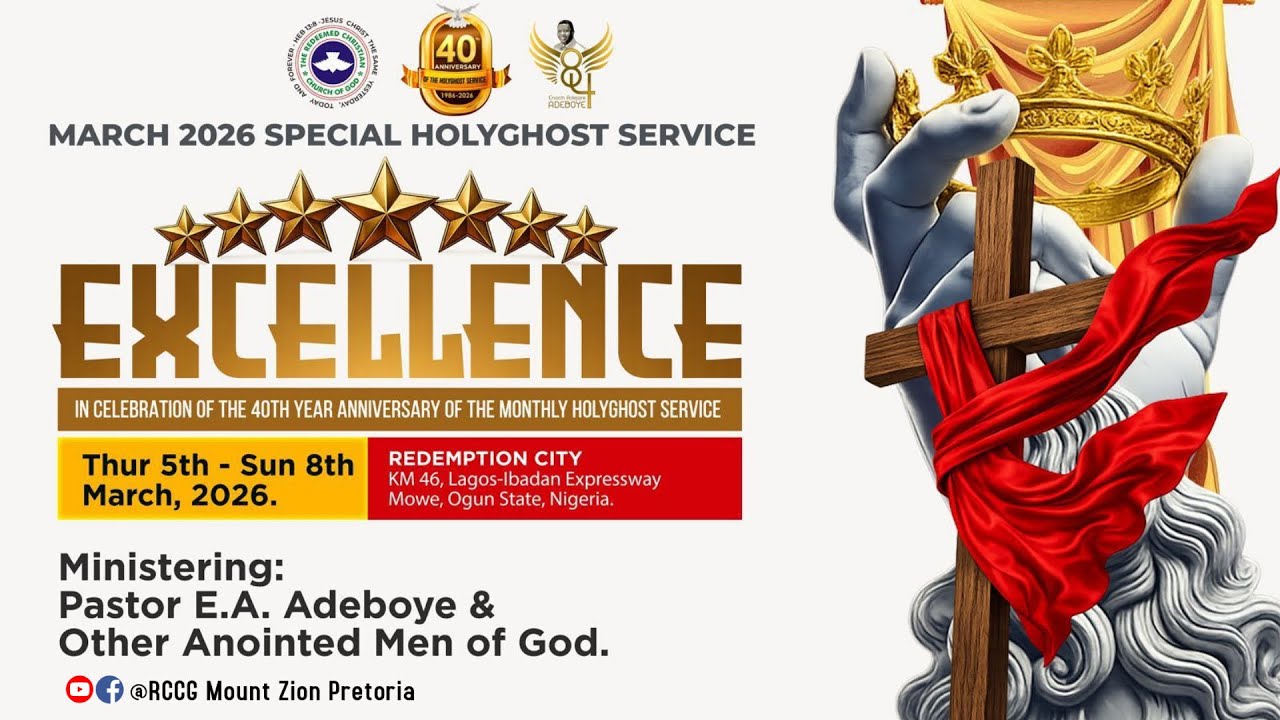 RCCG MARCH 2026 SPECIAL HOLY GHOST SERVICE || DAY 1 || 5TH MARCH 2026