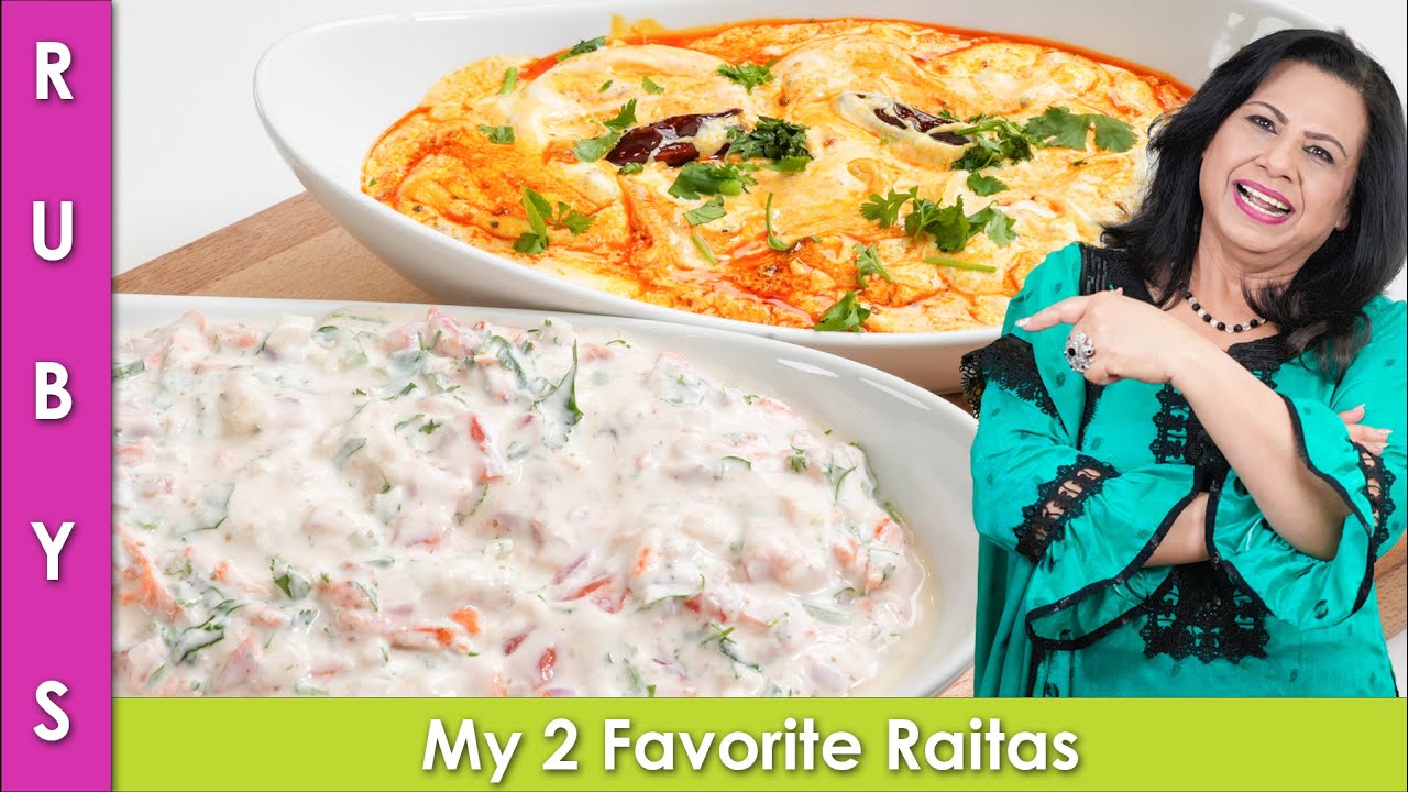 My Favorite 2 Raita Recipes for Summer Recipe in Urdu Hindi - RKK