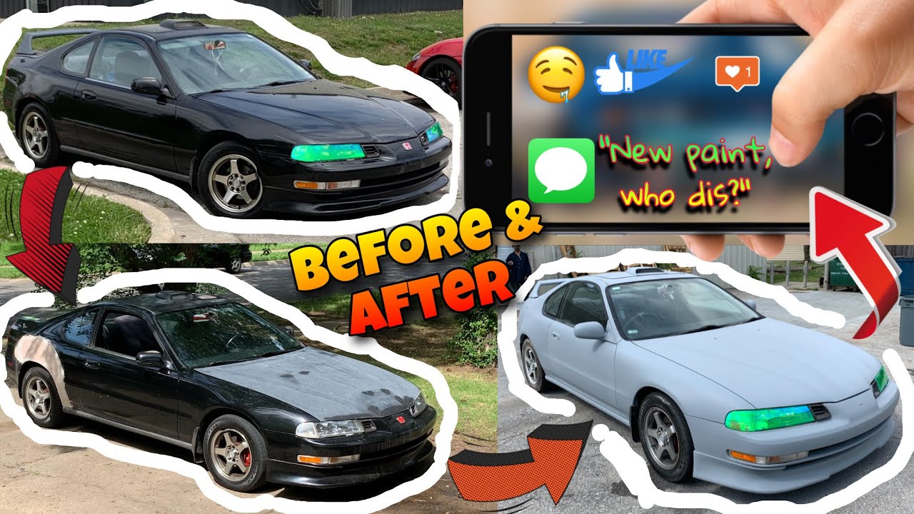 Bodywork on a 1994 Honda Prelude: Fixing Dents, Rust, and Primer
