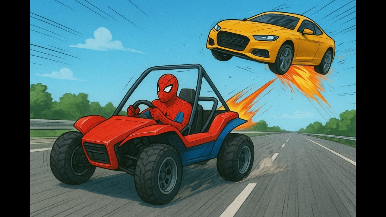 Spiderman Stunt Win & Fails Horizontal morning