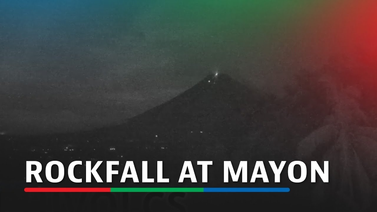Rockfall at Mayon Volcano | ABS-CBN News