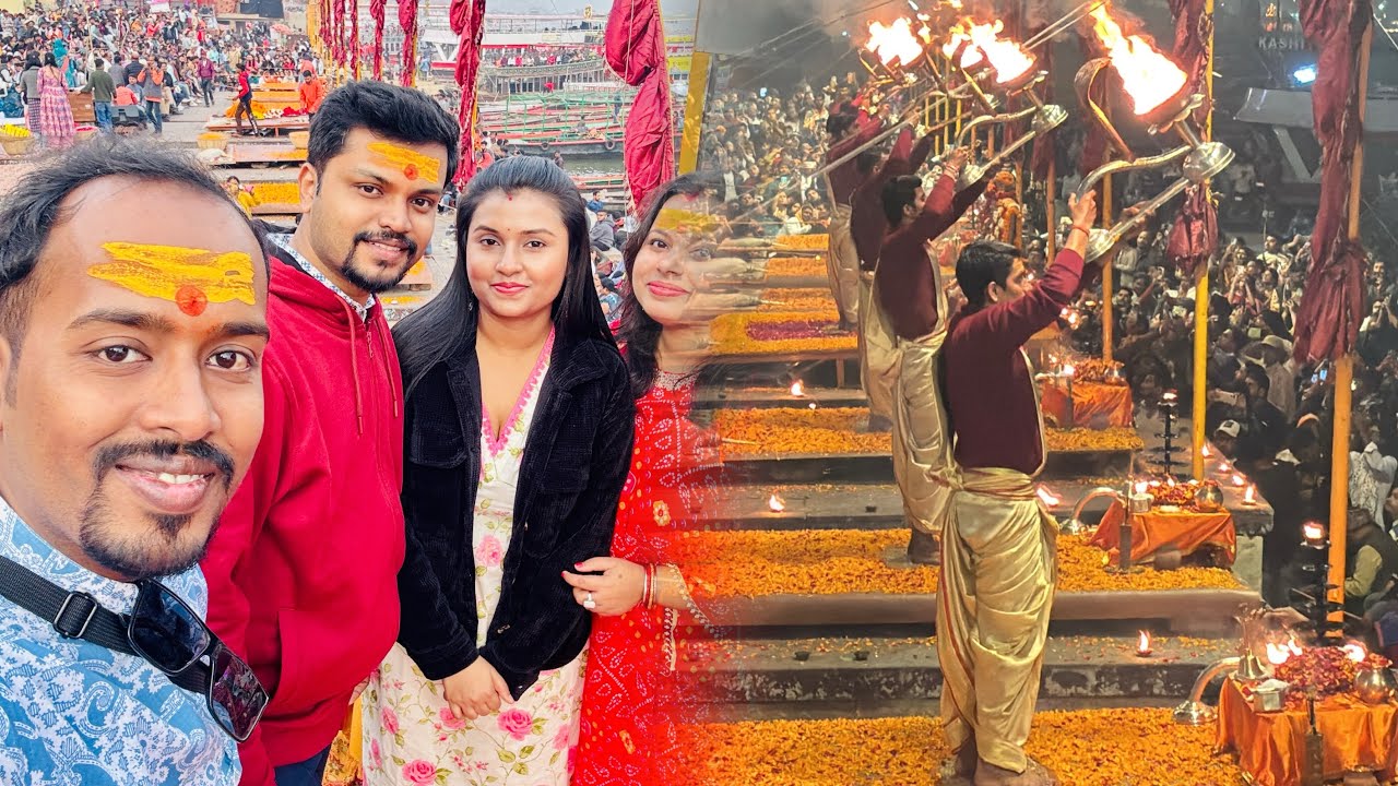 Varanasi vlog: Ganga Arati , Bati chokha te dinner #trending #banglavlog #varanasi #travelvlog 