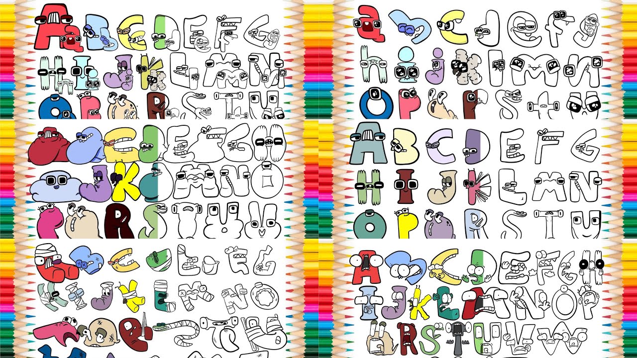 Alphabet lore but they All Coloring pages Compilation / Raven & Kreyn - So Happy [NCS]