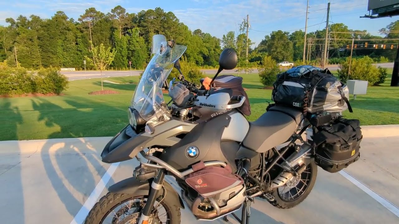 Bike and setup for Iron Butt 1000 and South East Backroad Discovery Route (SEBDR) - BMW R1200GSA
