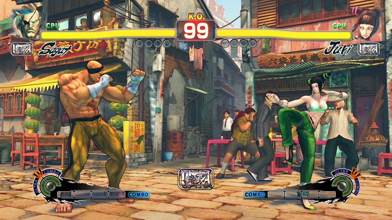 Сагат против Юри Street Fighter 4!