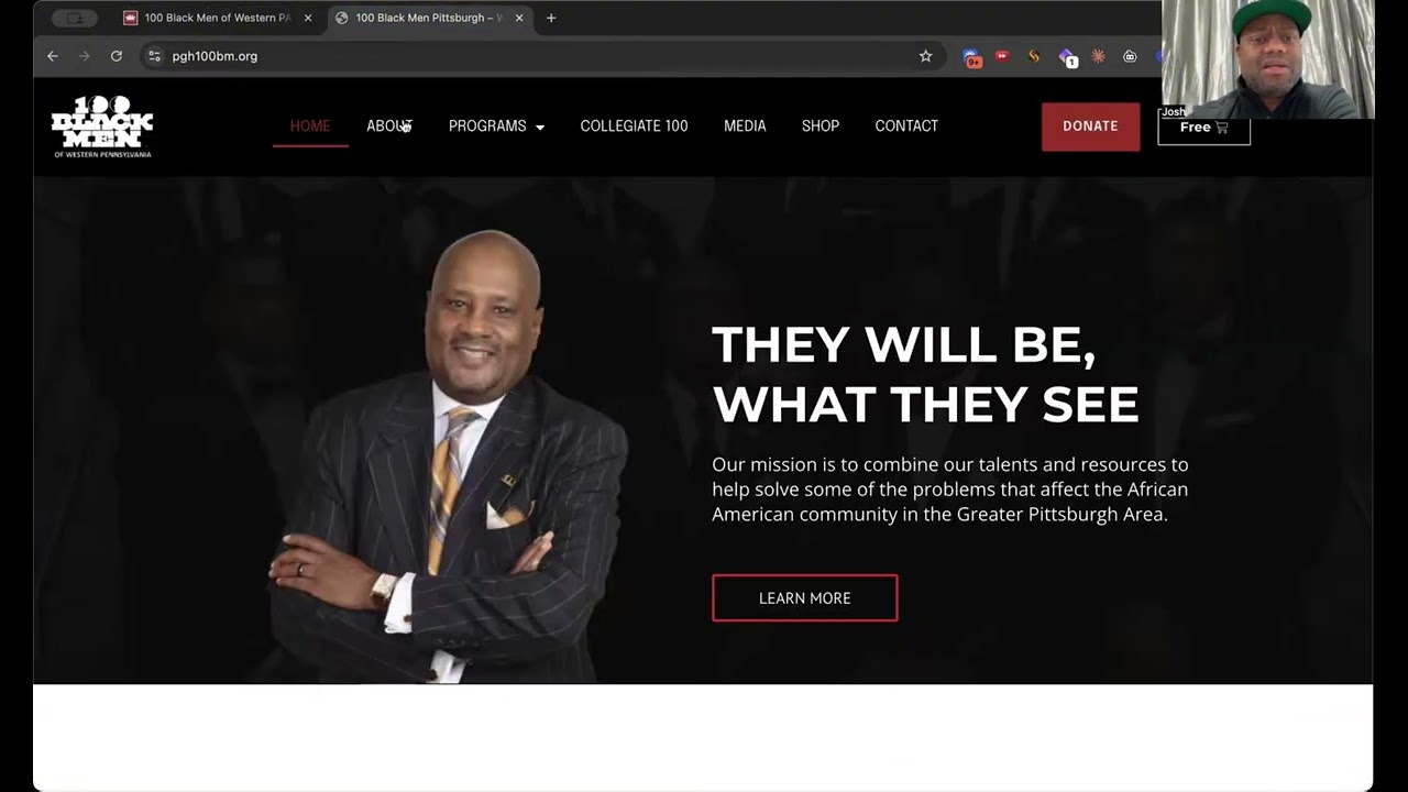 Empowering the Next Generation | 100 Black Men of Western PA Website Rebuild | Day 22 of 28