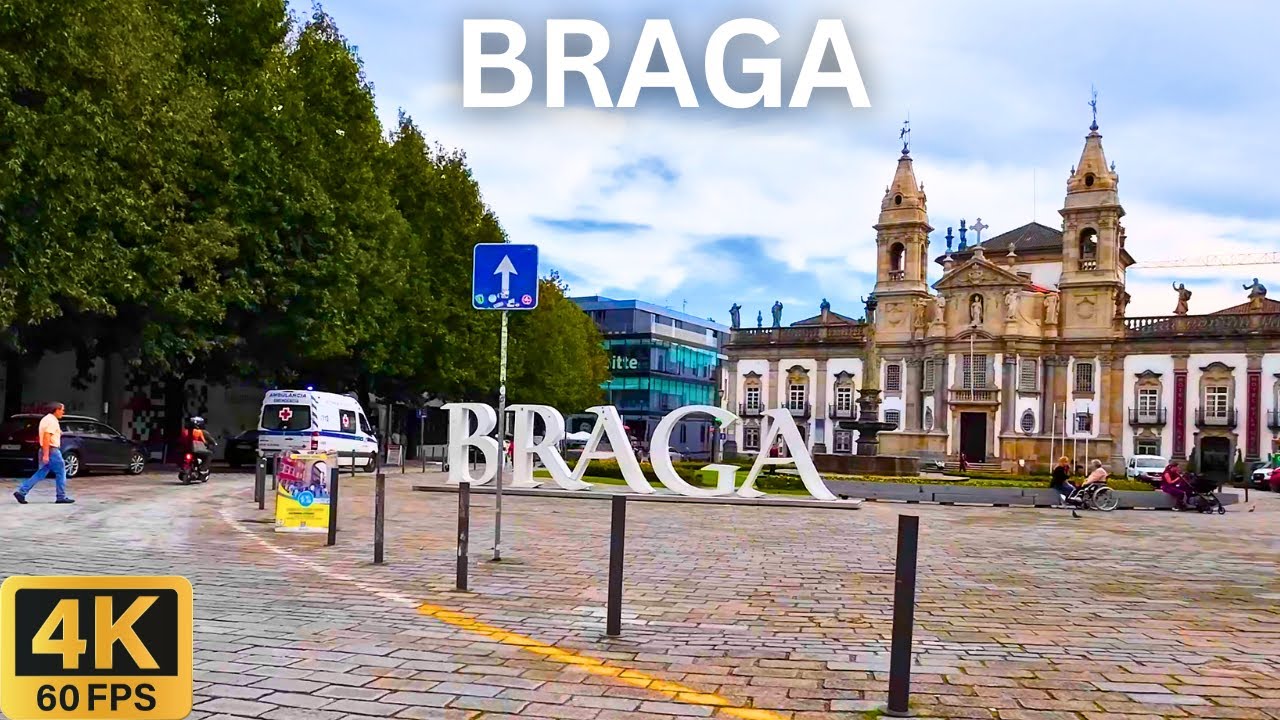 BRAGA Portugal 🇵🇹 | Scenic City Driving Tour in 4K 🚗