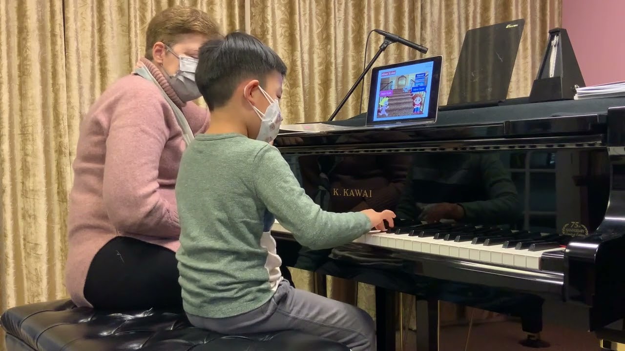 Minor Scales. Piano Lesson in Progress. Jerry (5) Irina Gorin