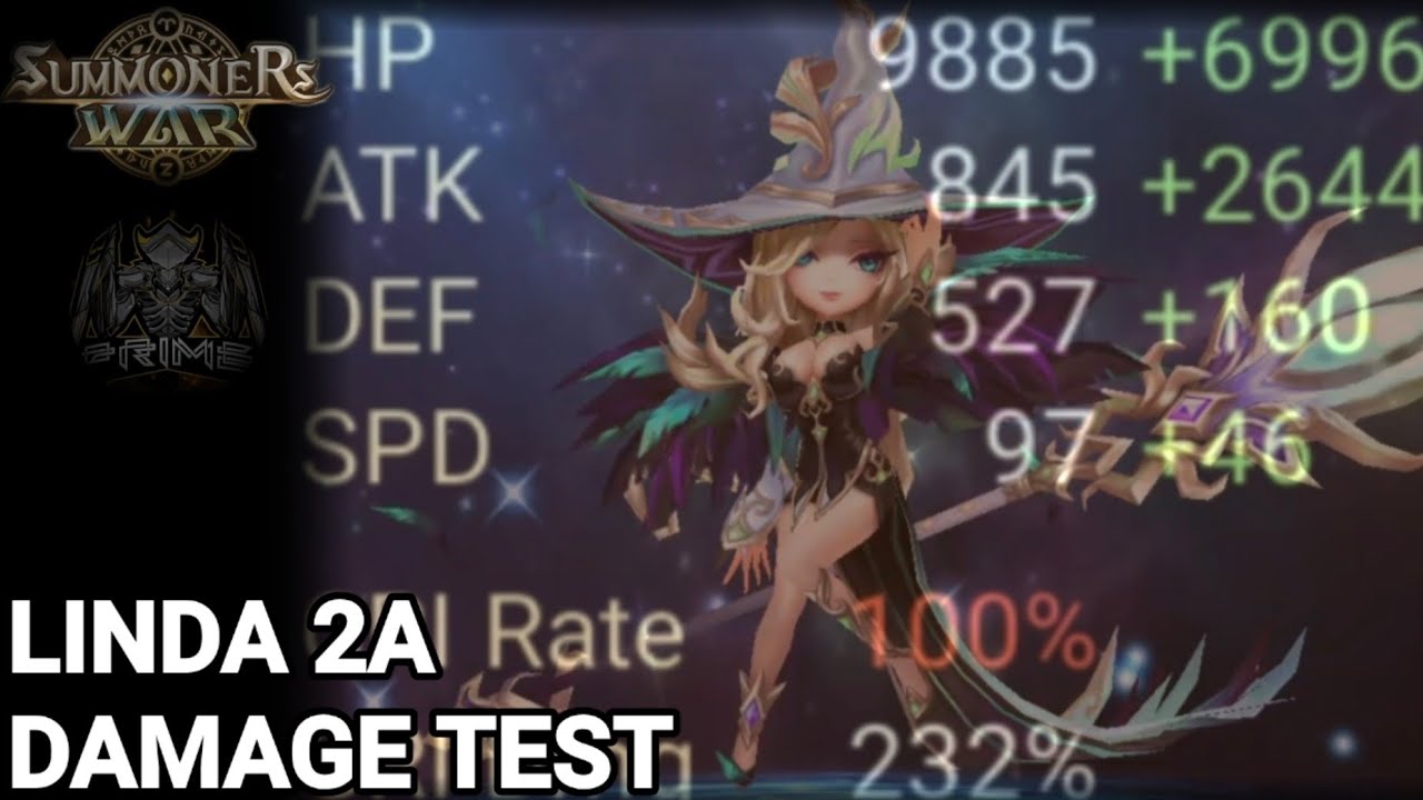 @GenesisPrime Linda 2A Damage Test - Summoners War