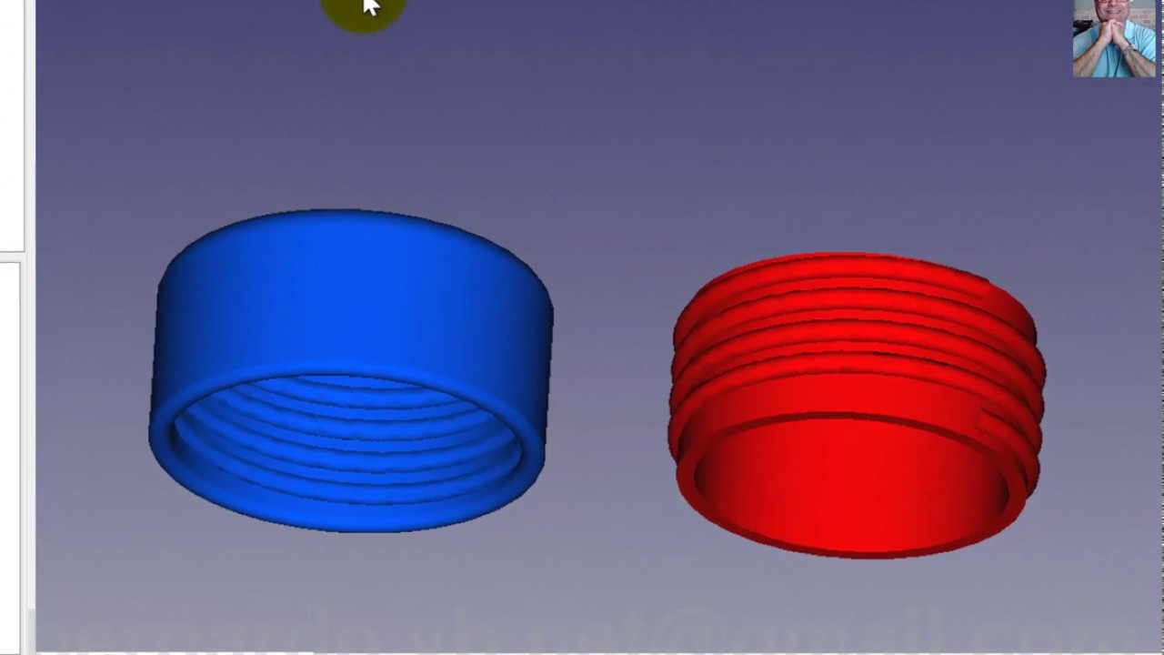 Curso / Tutorial de FreeCAD - Capitulo 2/28 - Como hacer cuello botella refresco y tapon (2ª Parte)