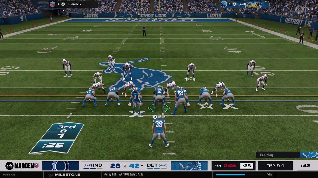 Lions Vs Colts