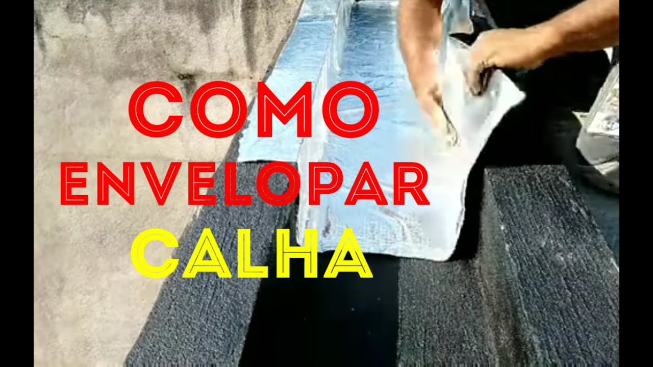 REBOCO E IMPERMEABILIZAÇÃO DE CALHA passo a passo