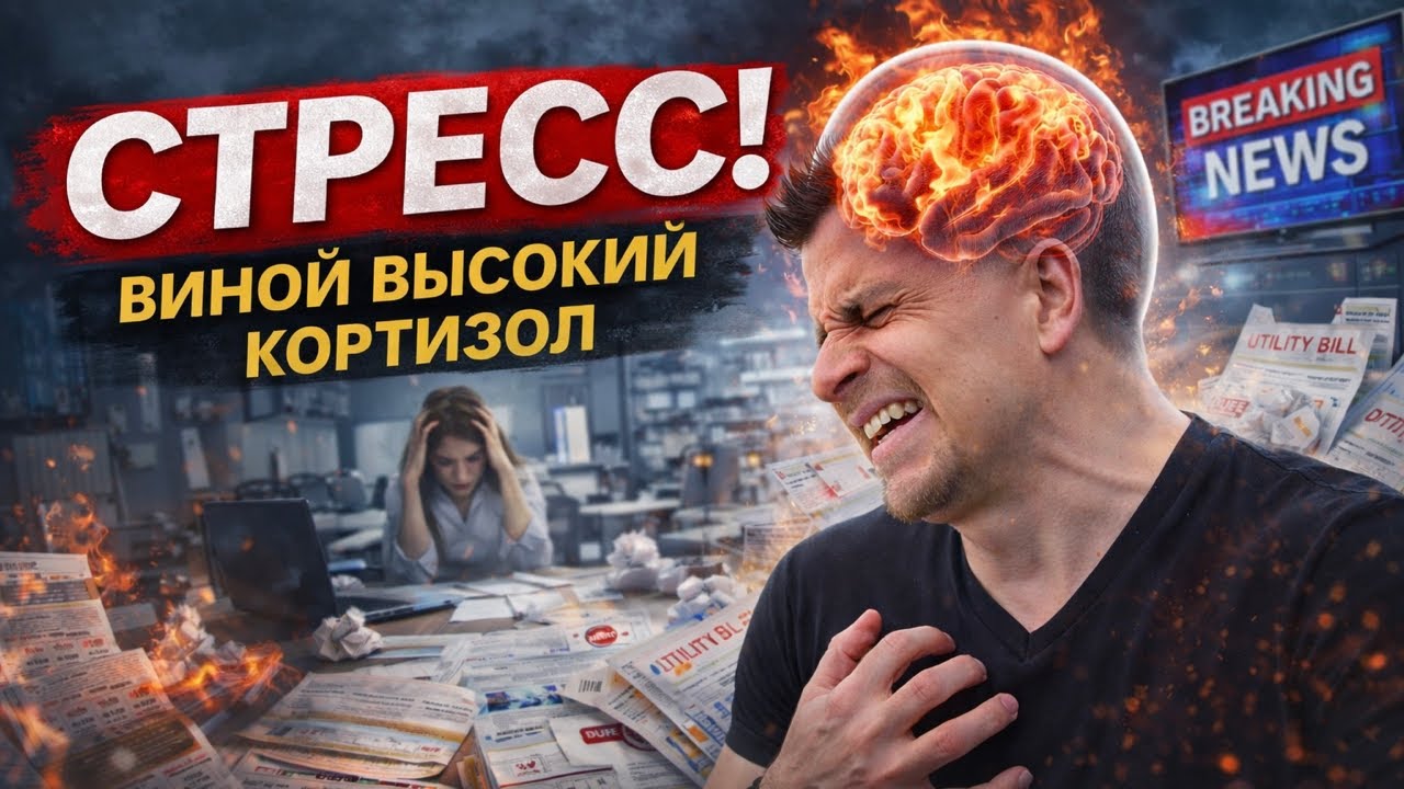 СТРЕСС! Высокий кортизол — 10 признаков, которые нельзя игнорировать