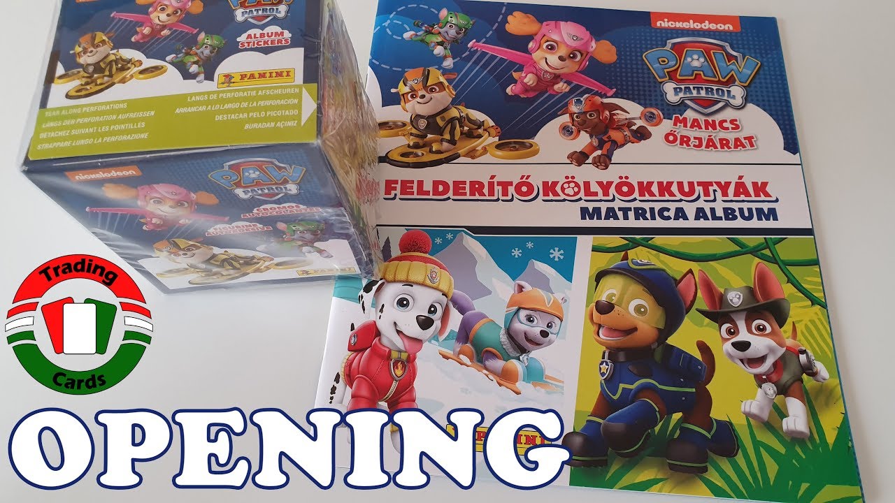 Panini Paw Patrol - Mancs őrjárat: Felderítő Kölyökkutyák Display Doboz 50 Csomag | Opening
