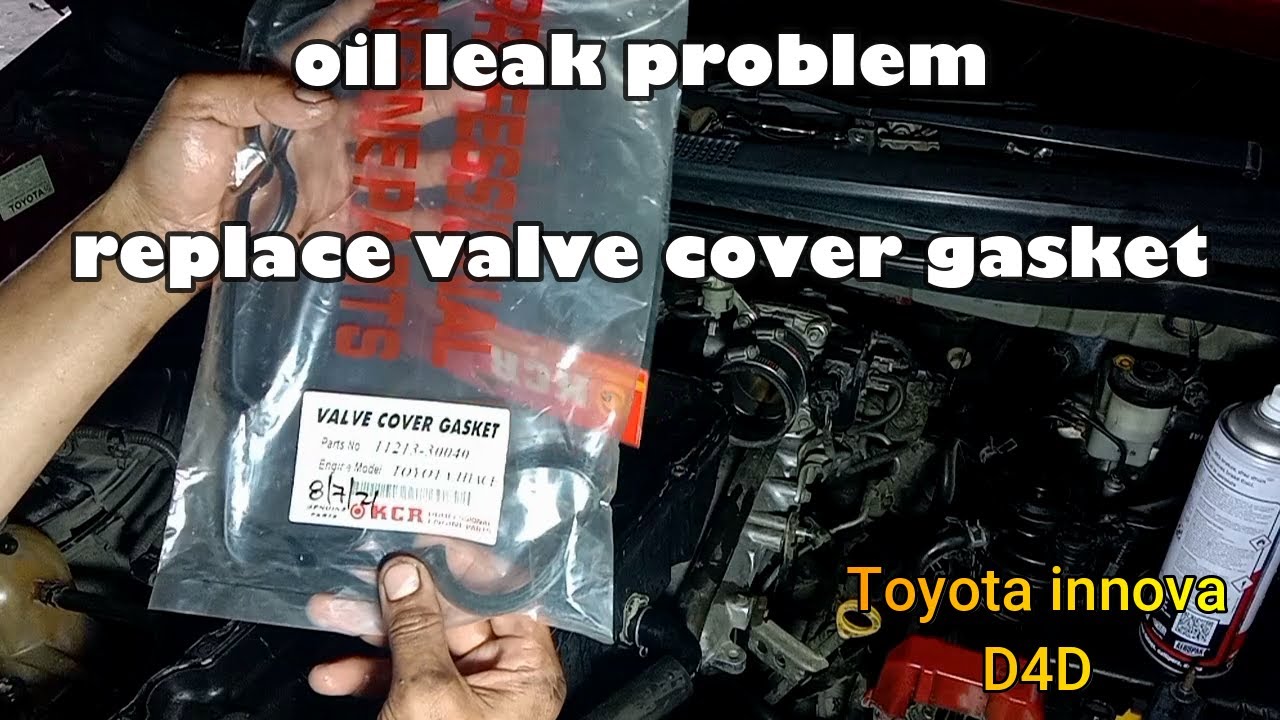 How to change or replace valve cover gasket. Toyota Innova D4D