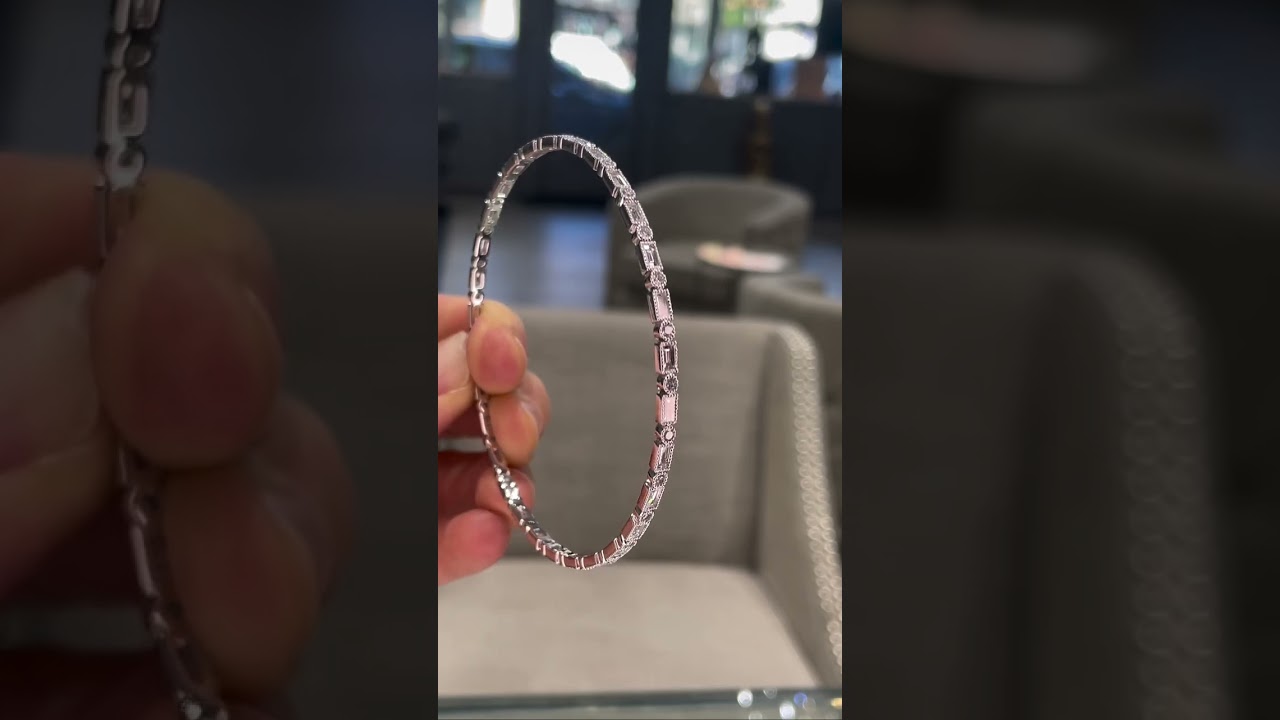 White Gold Bangle