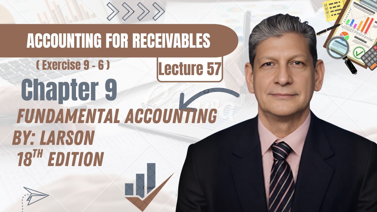Chapter 9 –Exercise 9-6 | Notes Receivable Journal Entries | Fundamental Accounting 18th Ed (Larson)