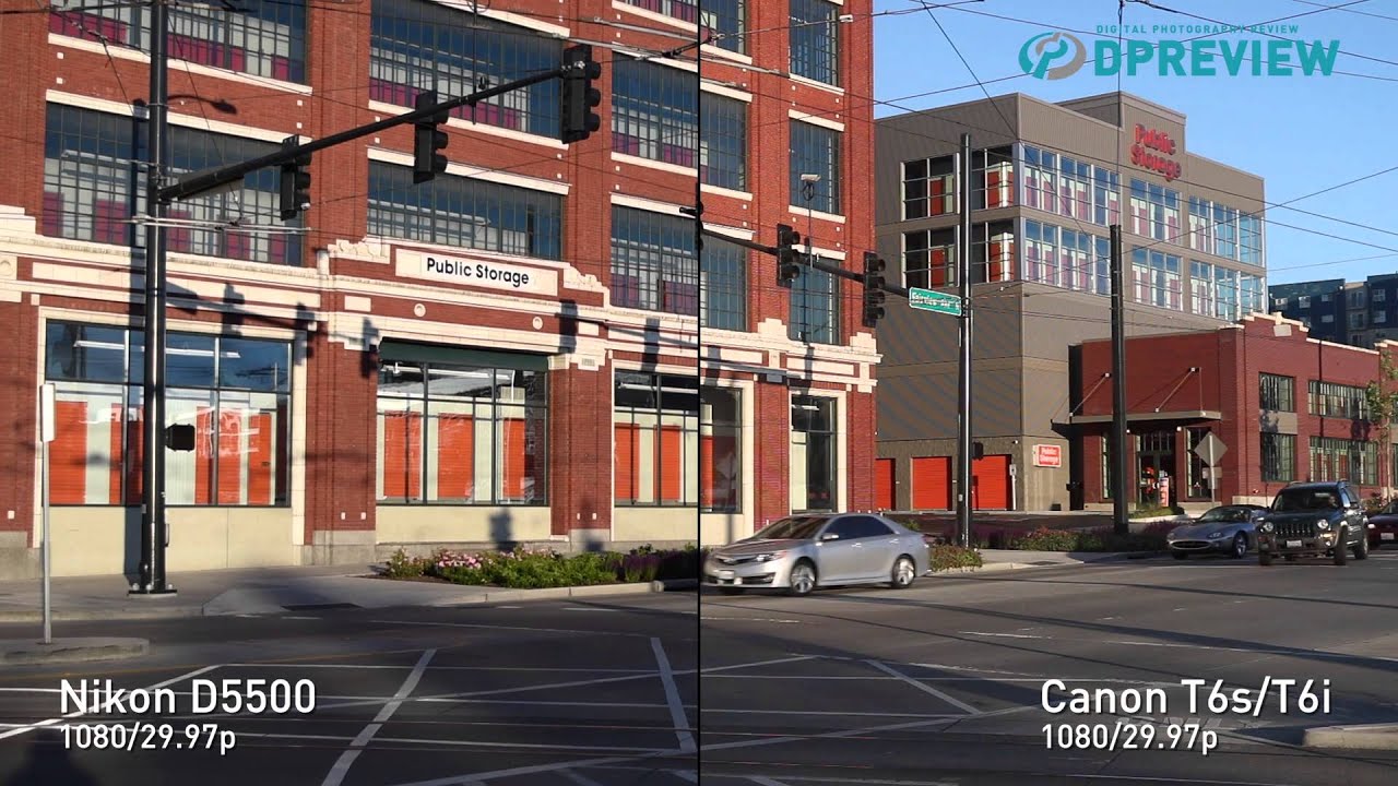 Canon EOS Rebel T6s/T6i (760D/750D) vs Nikon D5500 video comparison by DPReview.com