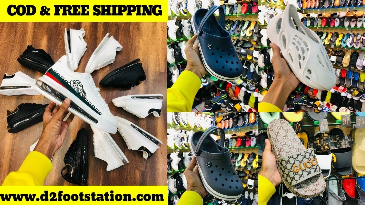 Rainy wear imported shoes with Cod & Free shipping |Slide|rainy footwear|crocs|D2 the footstation|Ds