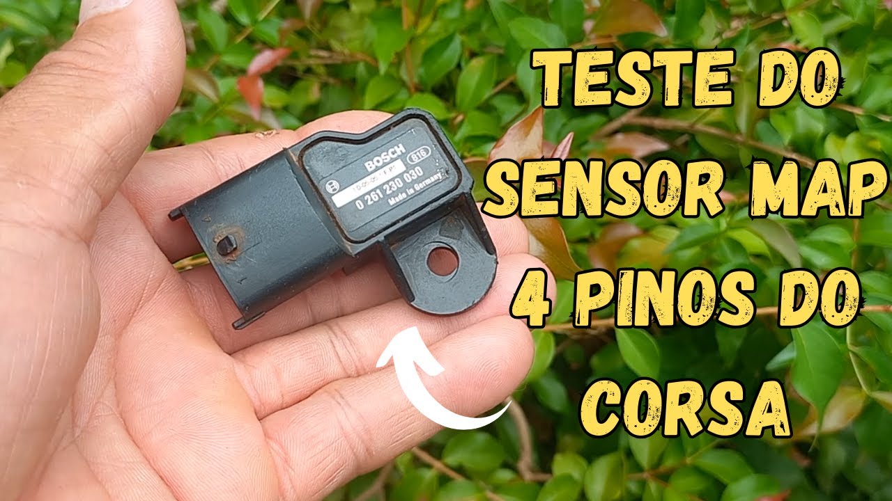 TESTE SENSOR MAP  4 pinos do corsa e outros veiculos  com multímetro.