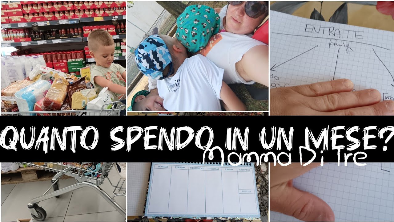 QUANTO SPENDO IN UN MESE?Conti di casa,SCORTA DI PASTA,spesine varie
