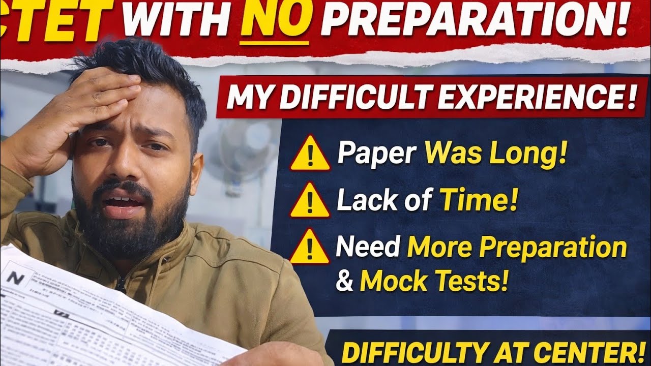 MY 1ST CTET EXPERIENCE WITH ZERO PREPARATION #centreissue #lengthypaper #trending 7th Feb 26