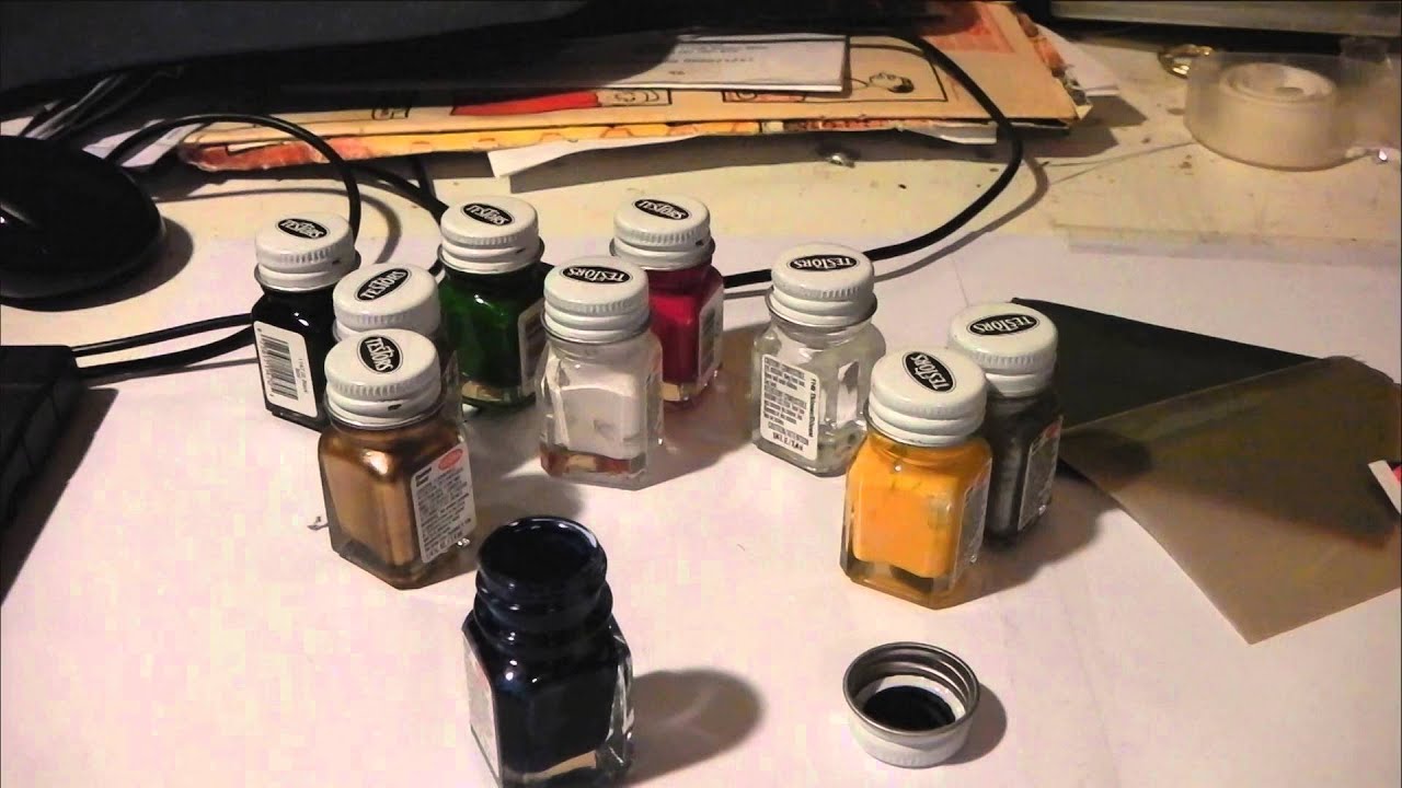 Paint trick for chrome model parts