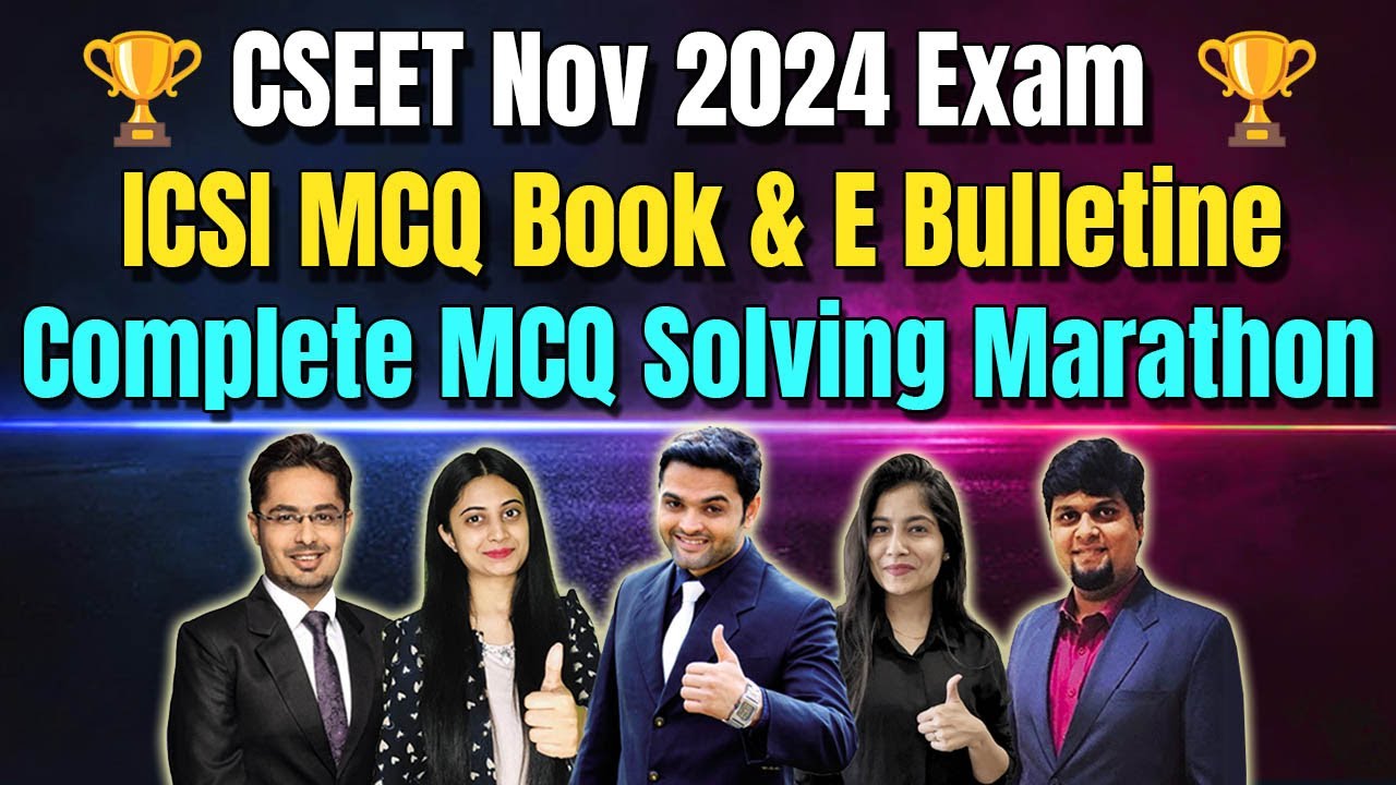 CSEET Logical Reasoning and Quantitative Aptitude ICSI MCQ Book and E Bulletine Solving MCQ Marathon